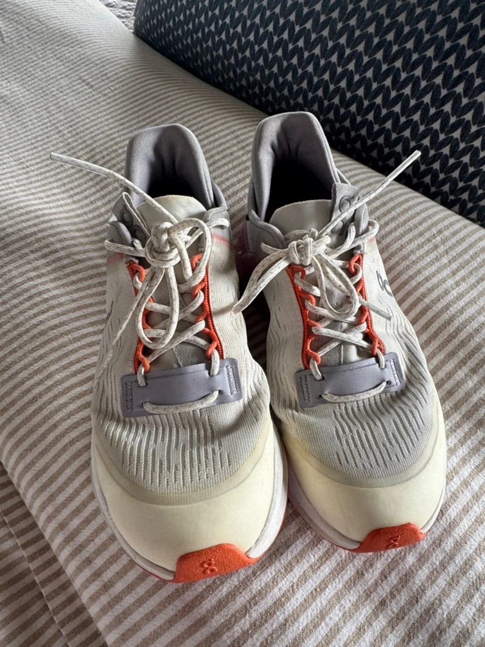 On Running Women's Cloudnova Sneakers in Light Gray, Pink & Cream
